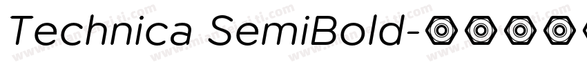 Technica SemiBold字体转换